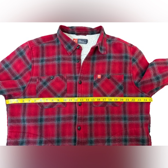The American Outdoorsman Flannel Sherpa Lined Jacket Red Men’s XL chore coat - Picture 11 of 13
